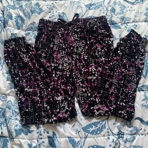 Polka dot harem pants